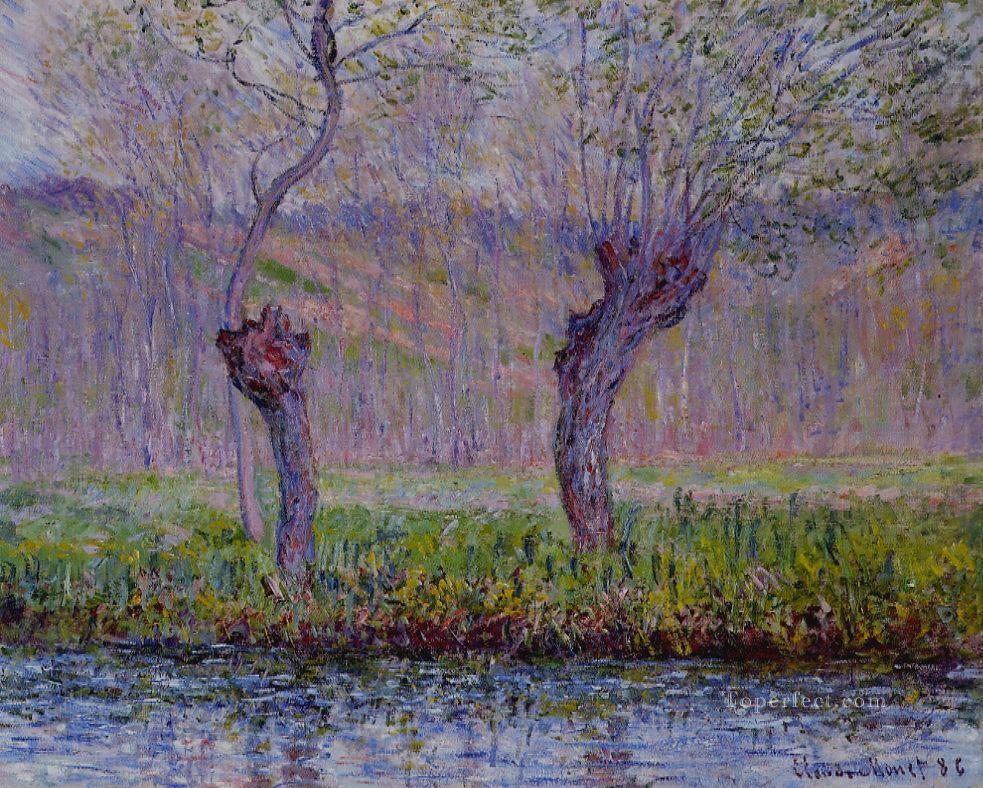 Willows in Spring Claude Monet Oil Paintings
